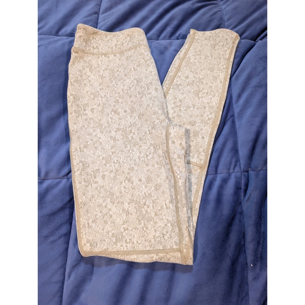 Gymshark Fleur Leggings Women Small Sand White Marl High Rise‎ Dry Athletic NWT